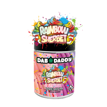 Rainbow Sherbet Flower Dab Daddy® 28g Premium Indoor Flower