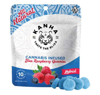 KANHA | Blue Raspberry | Hybrid | 100mg THC | 10-pack