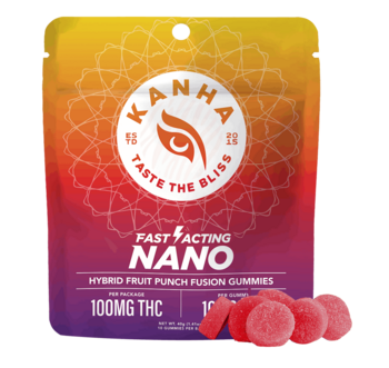 KANHA | NANO | Fruit Punch Fusion | Hybrid | 100mg THC | 10-pack