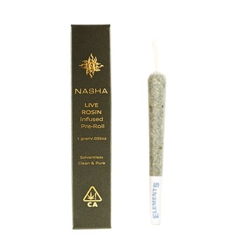 Nasha 1 gram Rosin Infused Preroll - Papaya Bomb x Moroccan Peaches