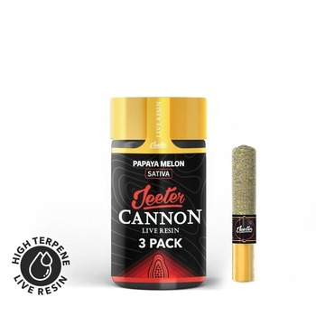 Jeeter Cannon Live Resin - 3 Pack - Papaya Melon